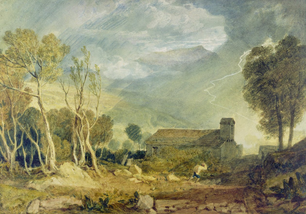 Vecchia chiesa di Patterdale, c.1810-15 da Joseph Mallord William Turner