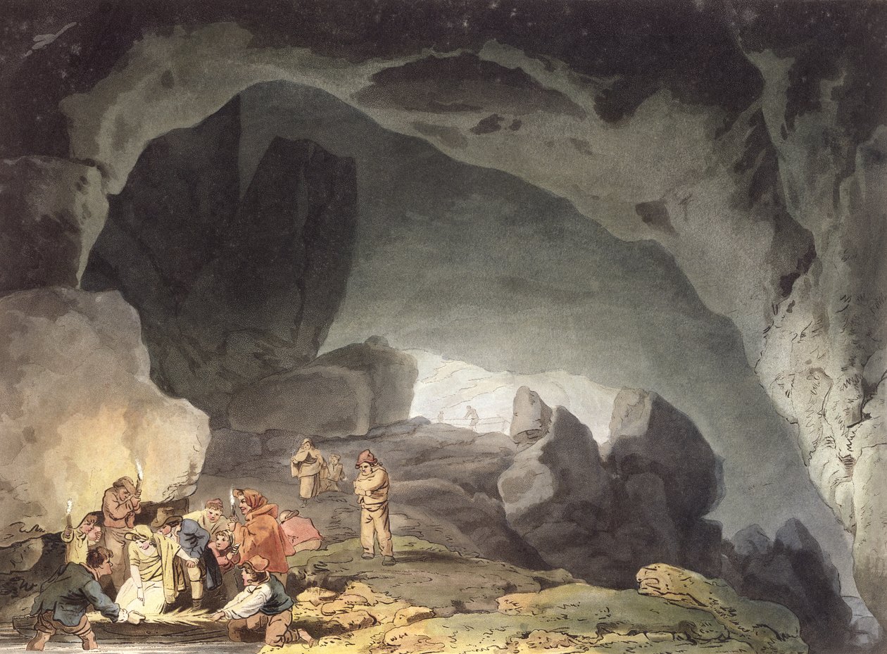 Peaks Hole, Derbyshire da Joseph Mallord William Turner