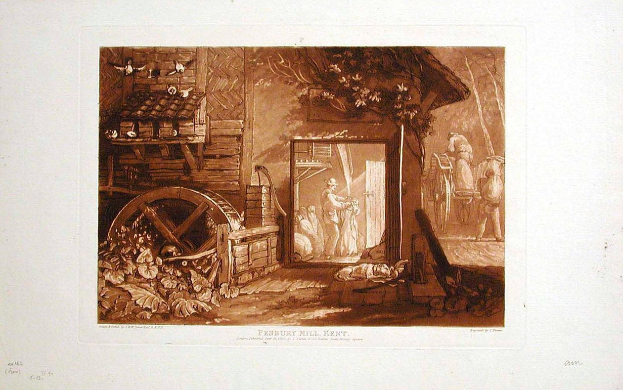 Mulino di Pembury, Kent da Joseph Mallord William Turner