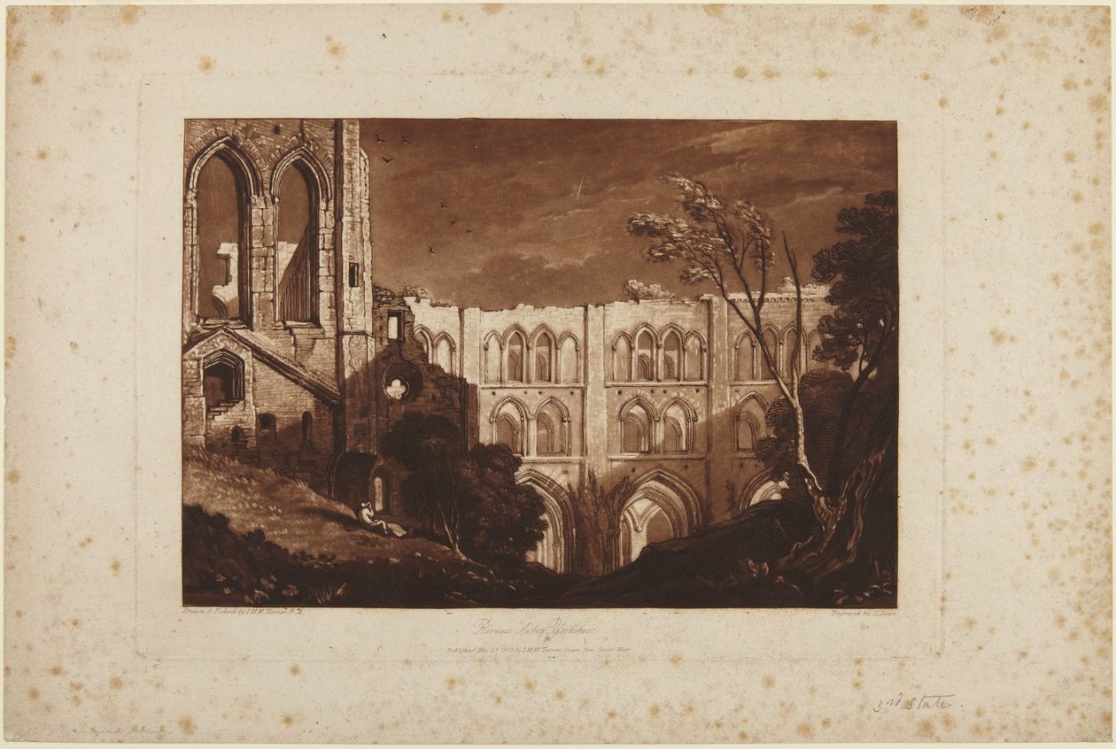 Abbazia di Rievaulx, Yorkshire da Joseph Mallord William Turner