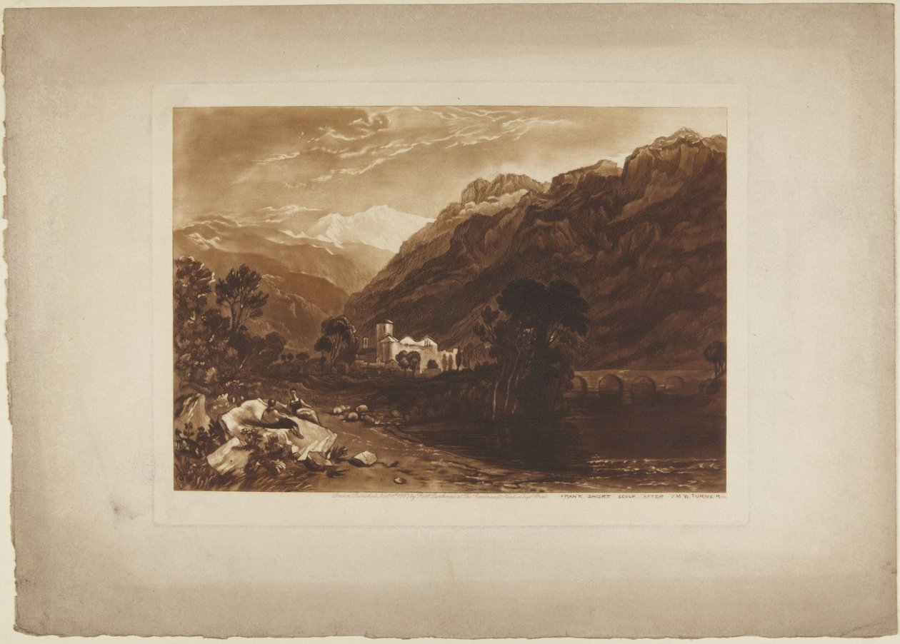 Scena nelle Alpi da Joseph Mallord William Turner
