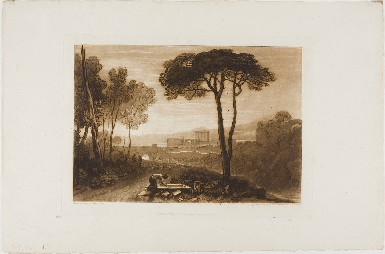 Scena nella Campagna, tavola 38 da Liber Studiorum da Joseph Mallord William Turner