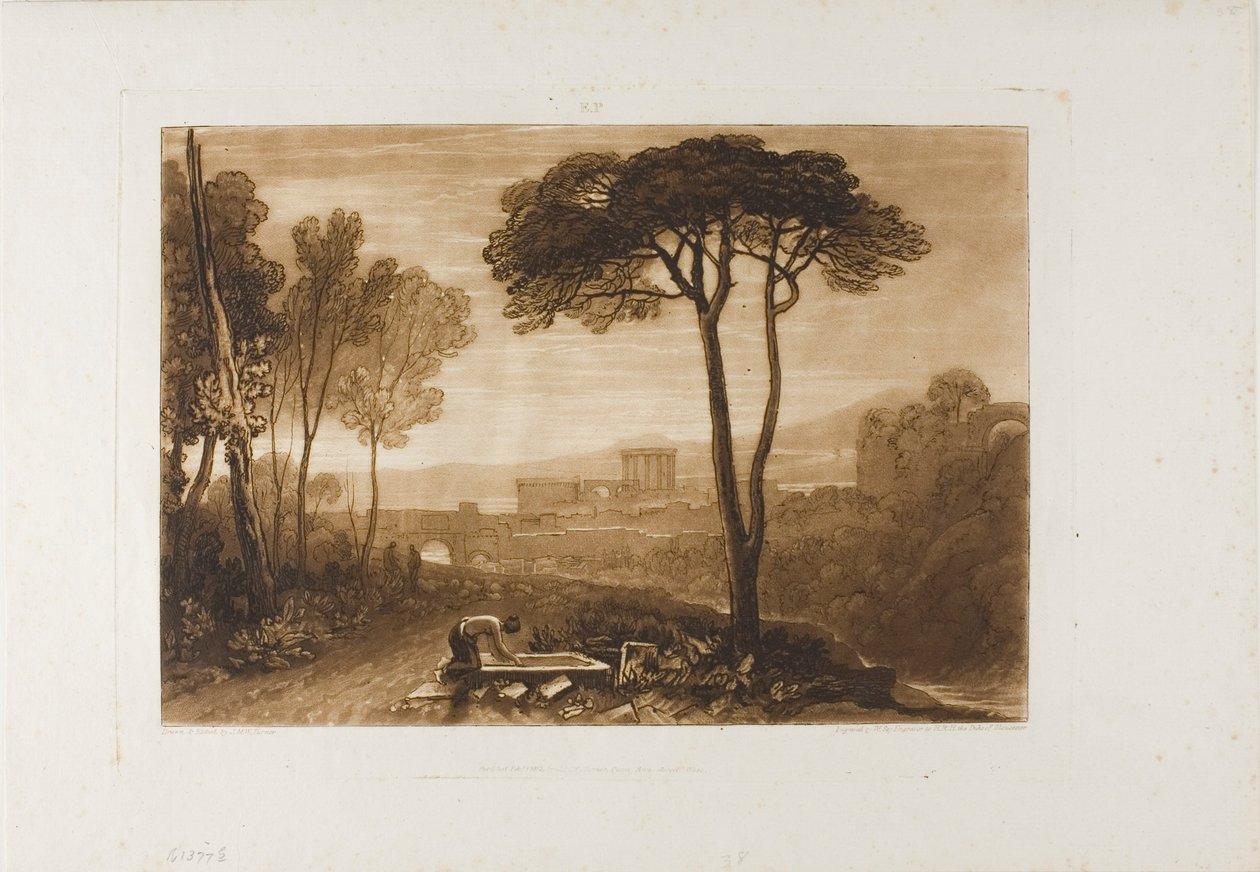 Scena nella Campagna, tavola 38 da Liber Studiorum da Joseph Mallord William Turner