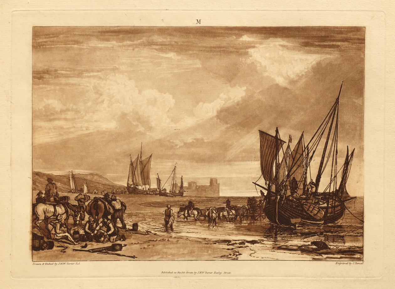 Scena sulla costa francese da Joseph Mallord William Turner