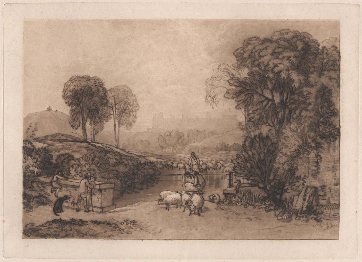 Lavaggio delle pecore, Windsor da Joseph Mallord William Turner