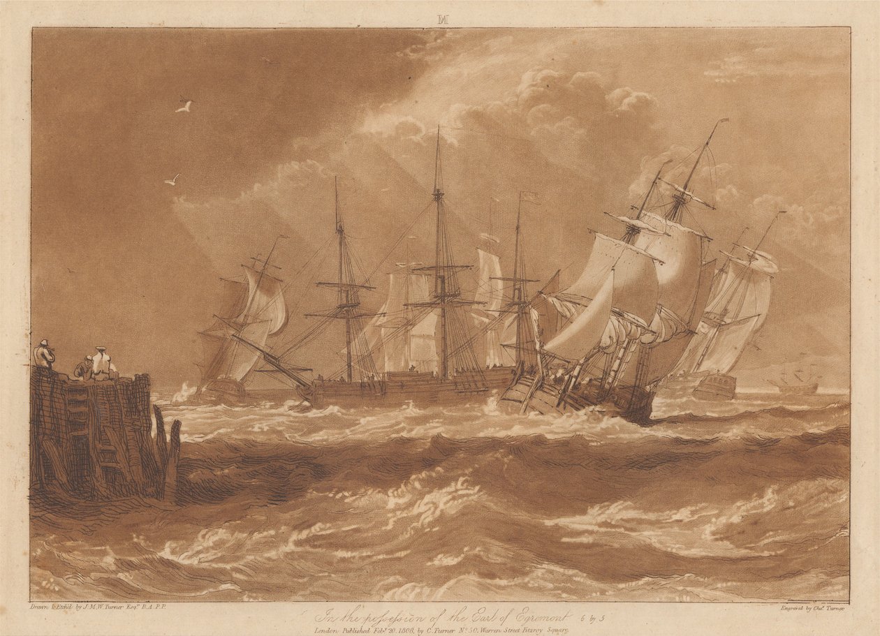Navi nella brezza da Joseph Mallord William Turner