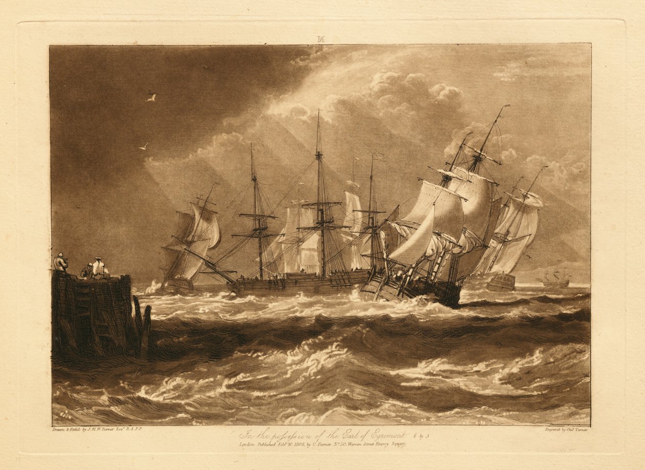 Navi nella brezza da Joseph Mallord William Turner