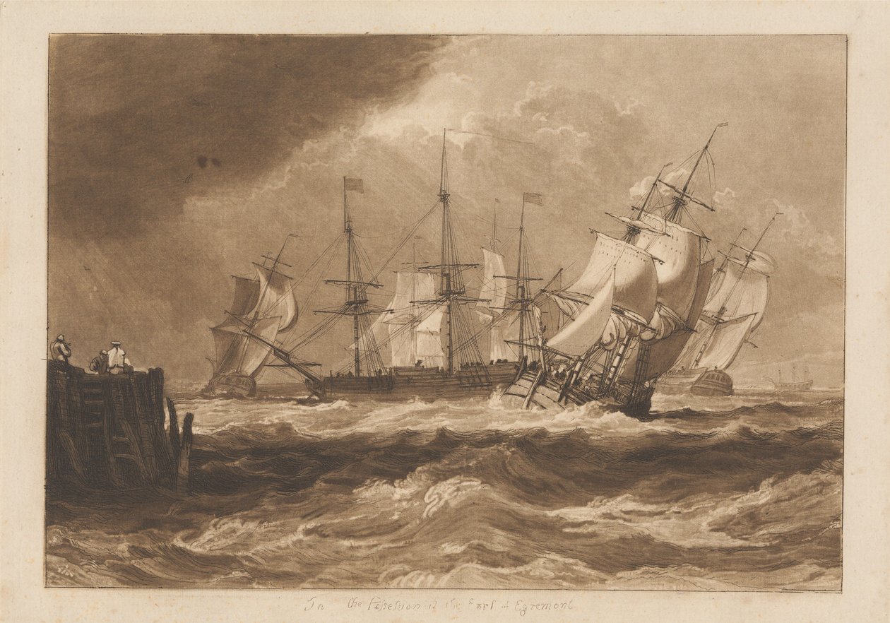 Navi in una brezza da Joseph Mallord William Turner
