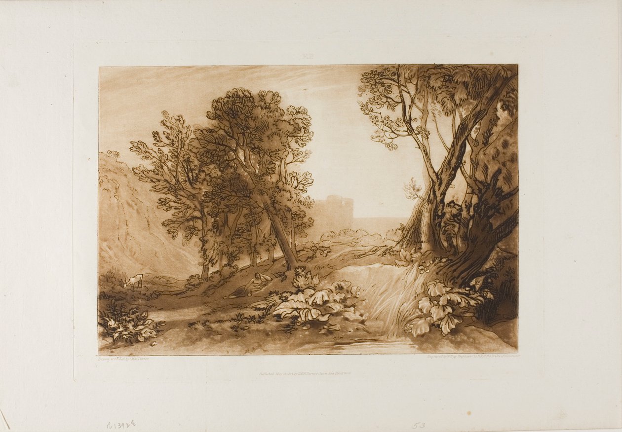 Solitudine, tavola 53 da Liber Studiorum da Joseph Mallord William Turner