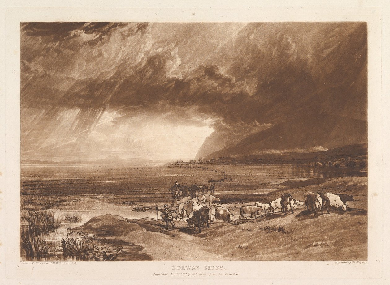 Solway Moss Liber Studiorum, parte XI, tavola 52 da Joseph Mallord William Turner