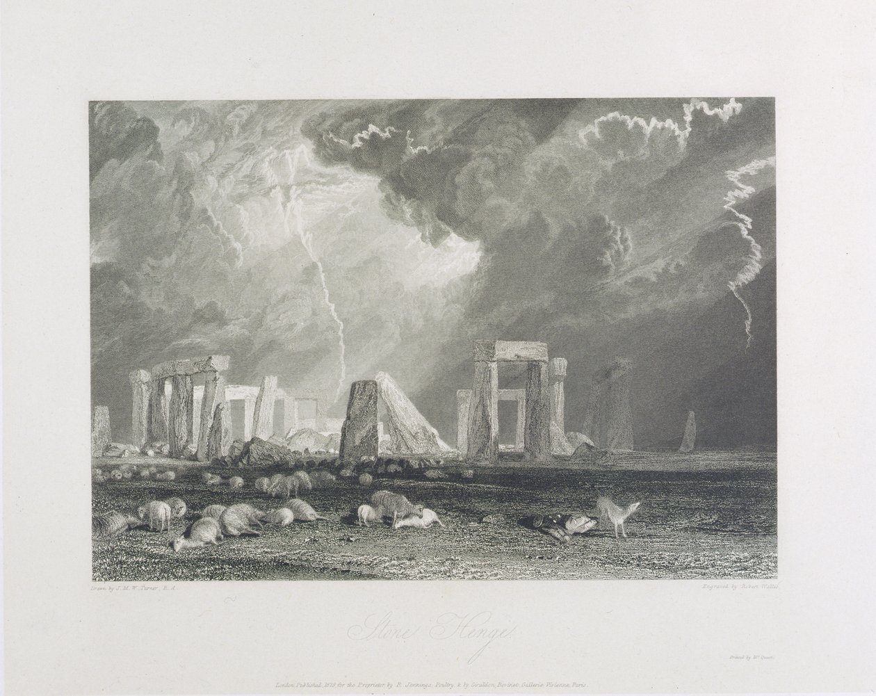 Stonehenge, 1829 da Joseph Mallord William Turner