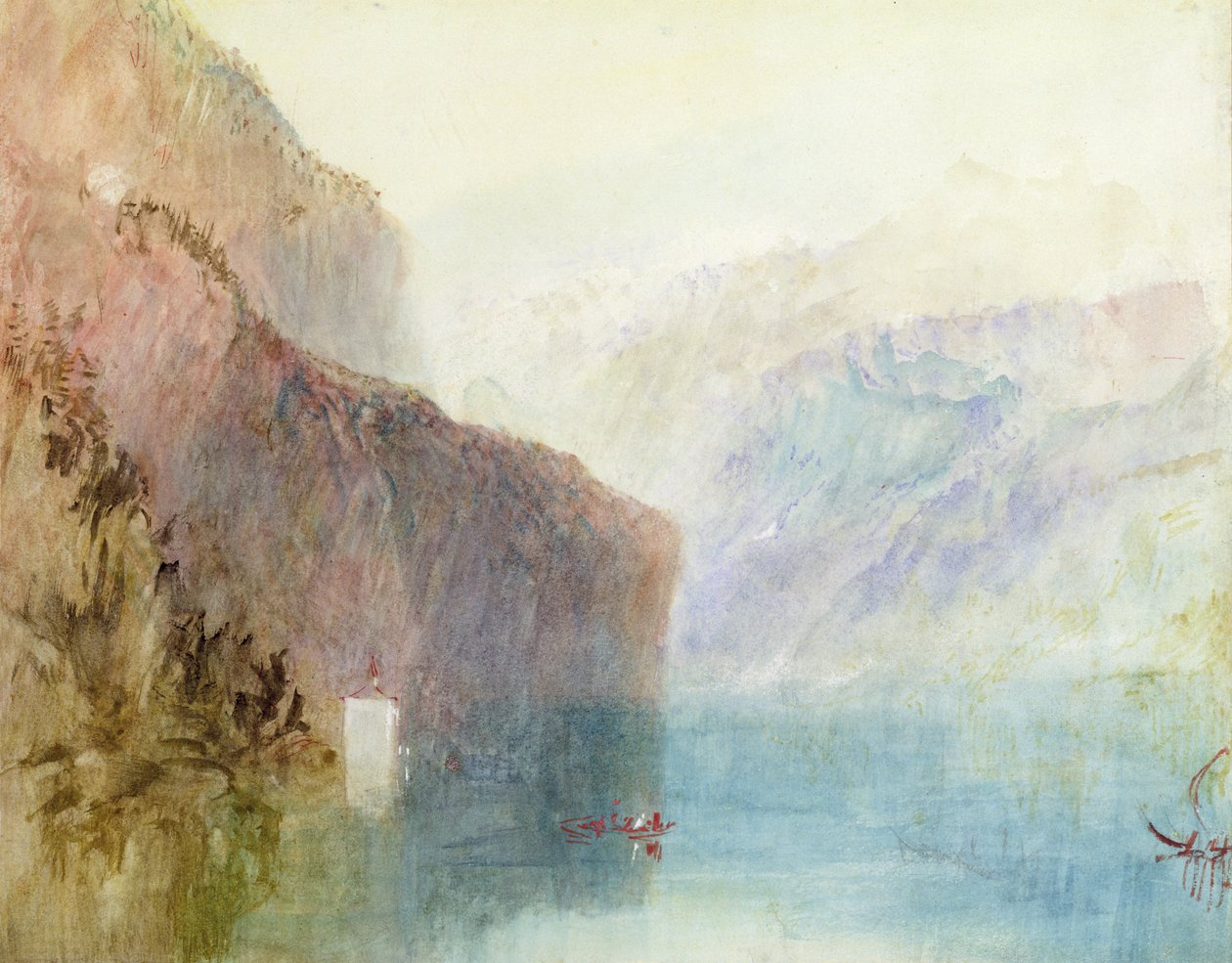 Cappella di Tell, Lago di Lucerna da Joseph Mallord William Turner