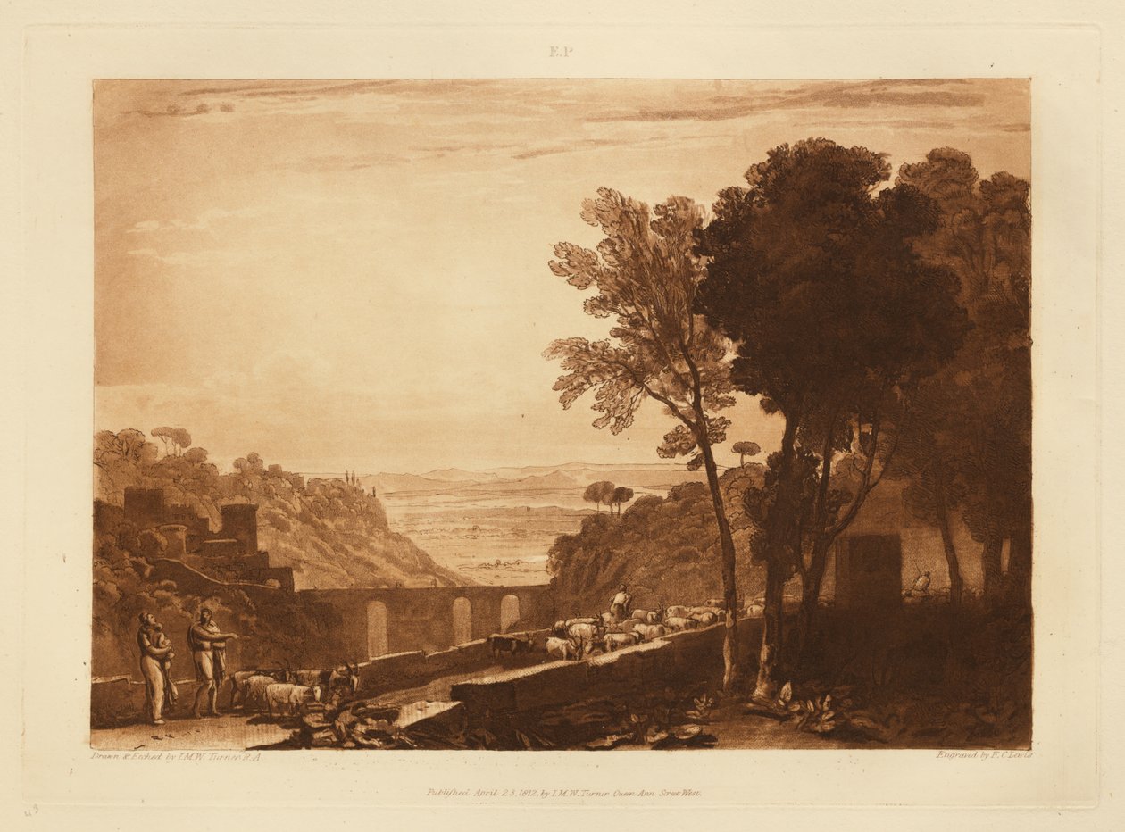 Il ponte e le capre da Joseph Mallord William Turner