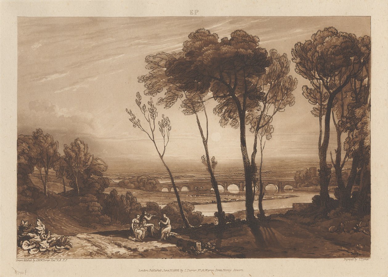 Il ponte a media distanza da Joseph Mallord William Turner