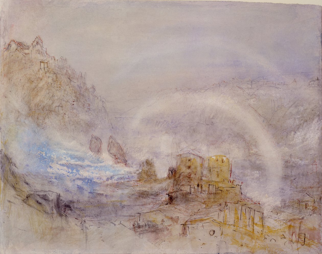 Le Cascate del Reno a Sciaffusa da Joseph Mallord William Turner