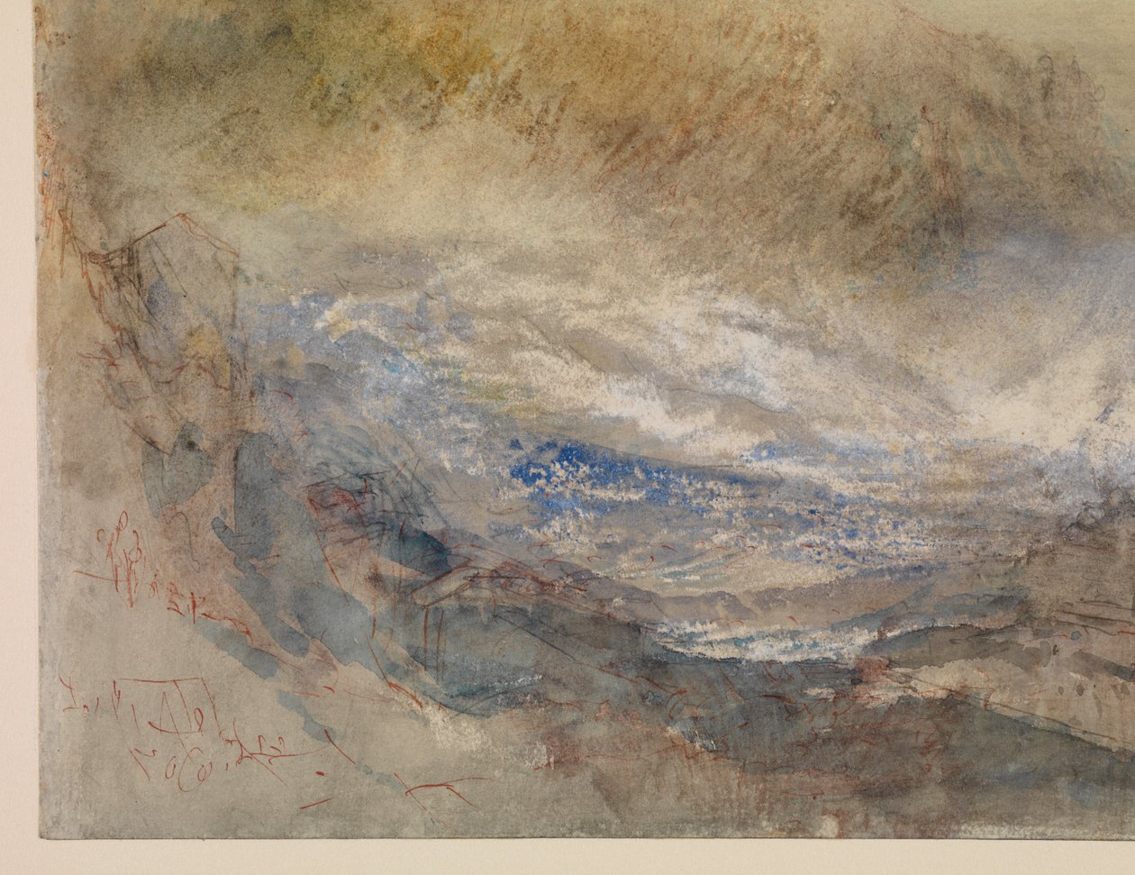 Le cascate del Reno a Sciaffusa da Joseph Mallord William Turner