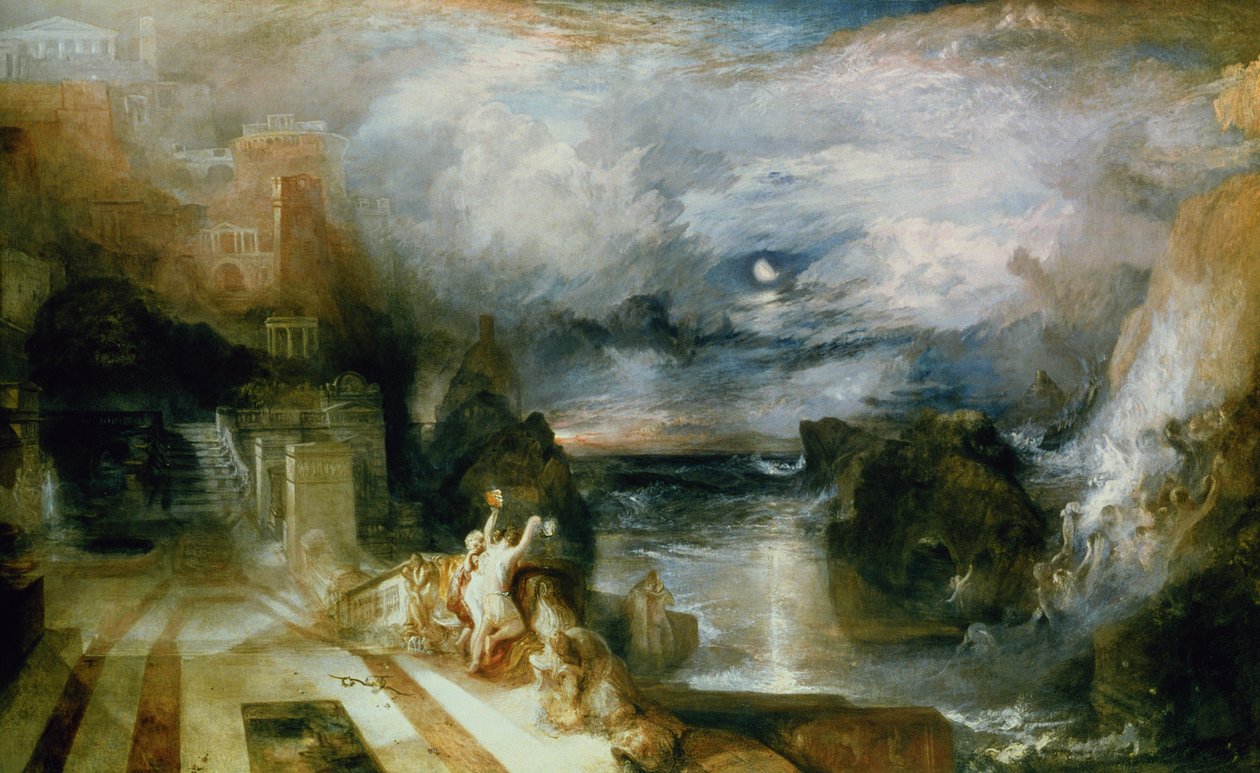 La separazione di Ero e Leandro da Joseph Mallord William Turner