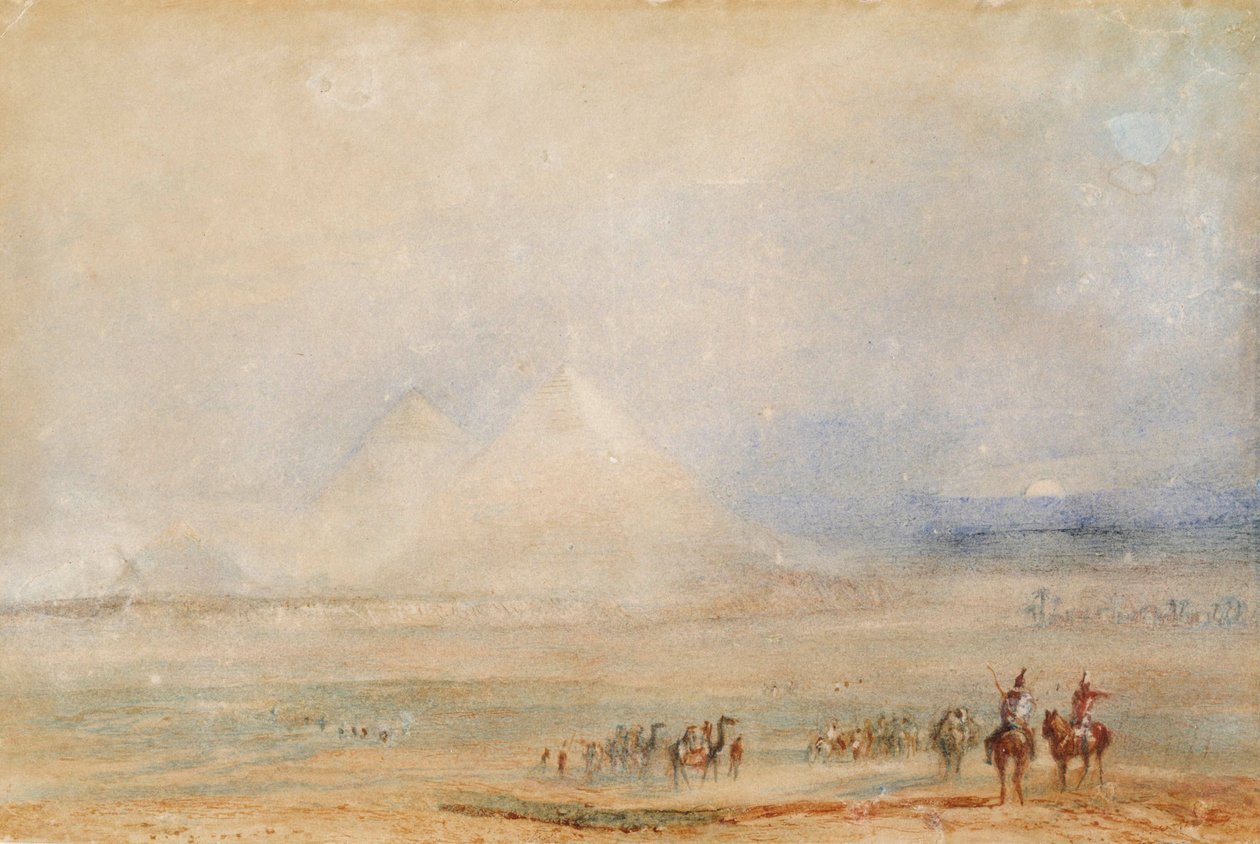 Le piramidi di Giza da Joseph Mallord William Turner