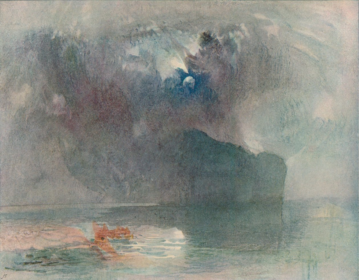 Il Seelisberg: Chiaro di luna da Joseph Mallord William Turner