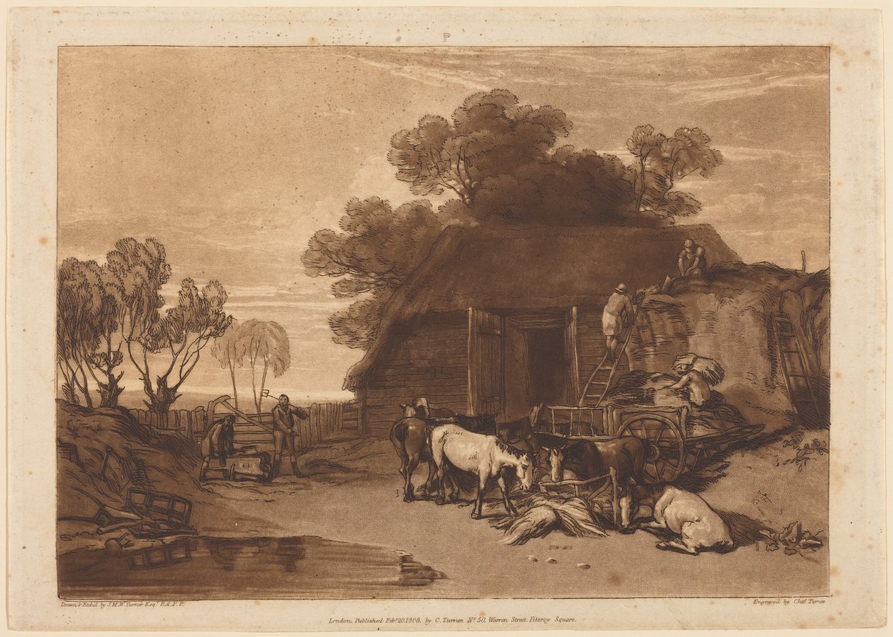 Il cortile delle paglie da Joseph Mallord William Turner