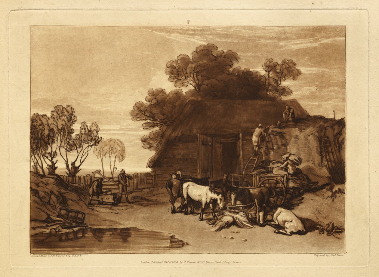 Il cortile della paglia da Joseph Mallord William Turner