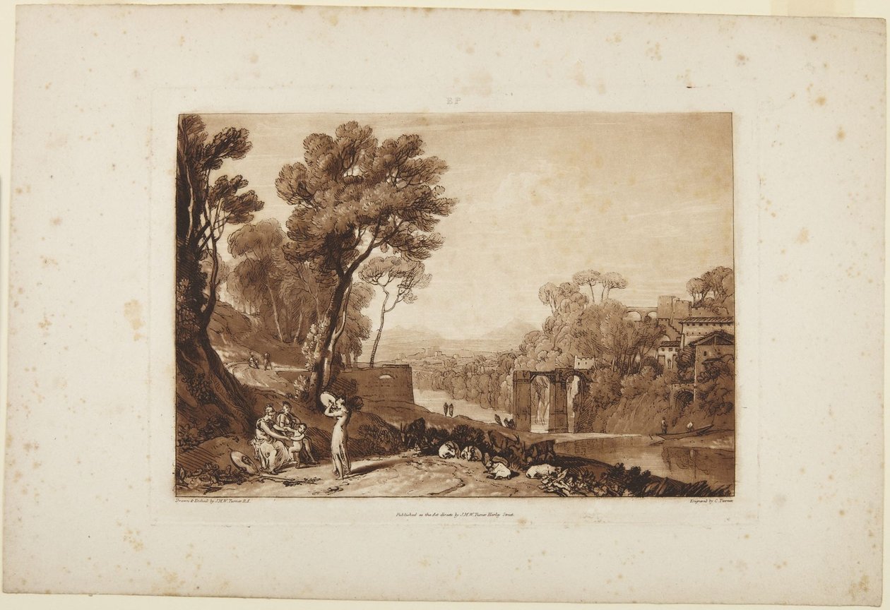 La donna e il tamburello da Joseph Mallord William Turner
