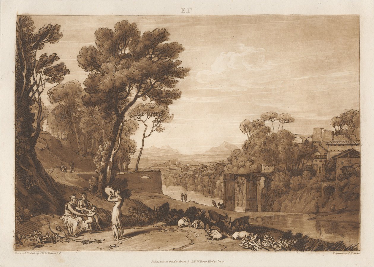 La donna e il tamburello da Joseph Mallord William Turner