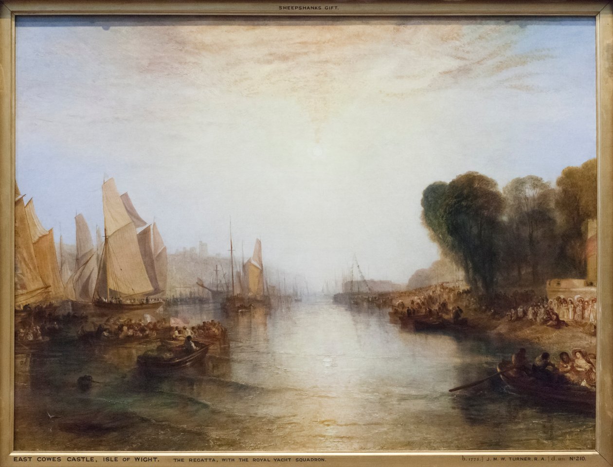La regata, con lo squadrone reale di yacht da Joseph Mallord William Turner