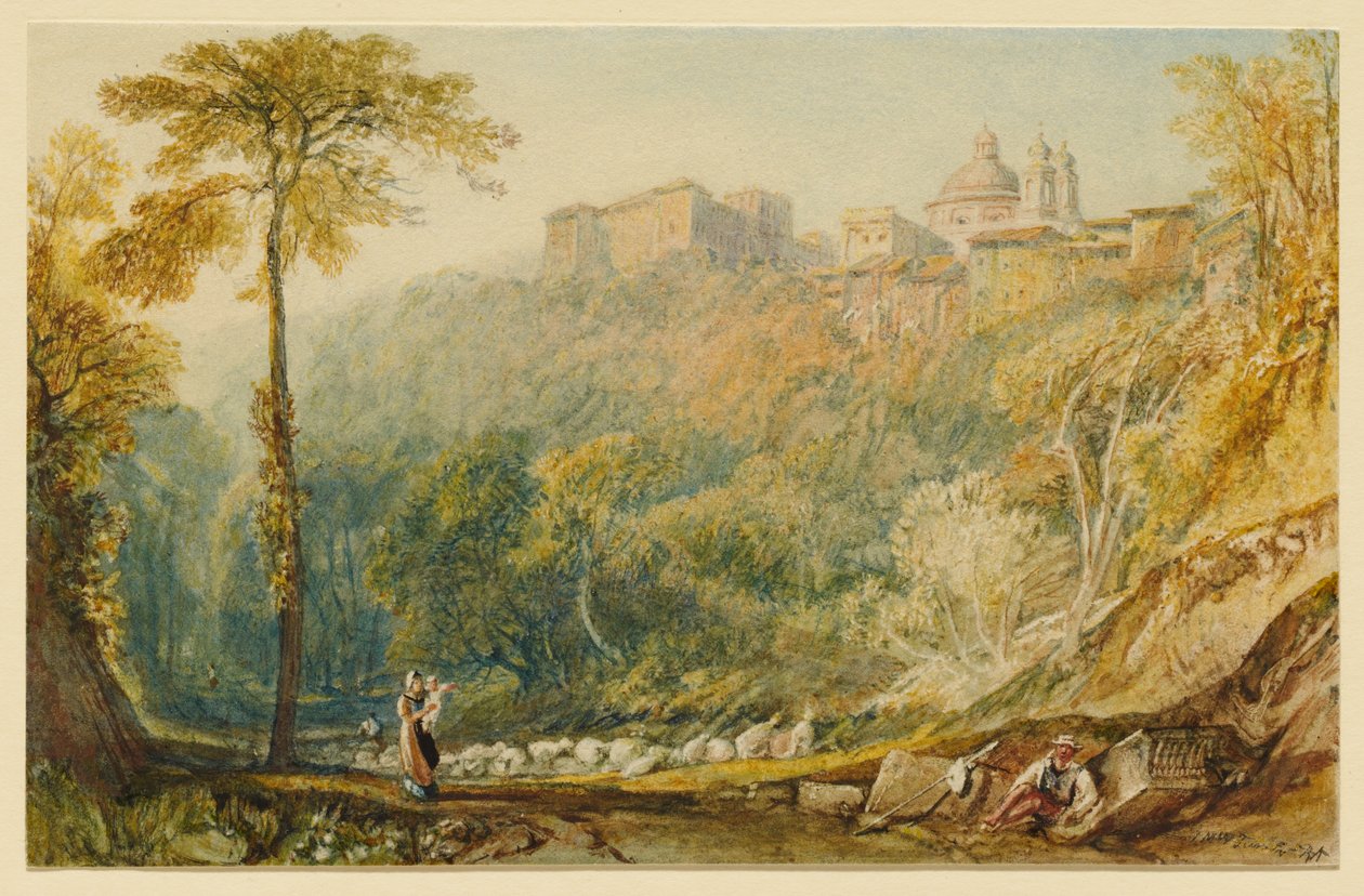Veduta di La Riccia (Ariccia) da Joseph Mallord William Turner