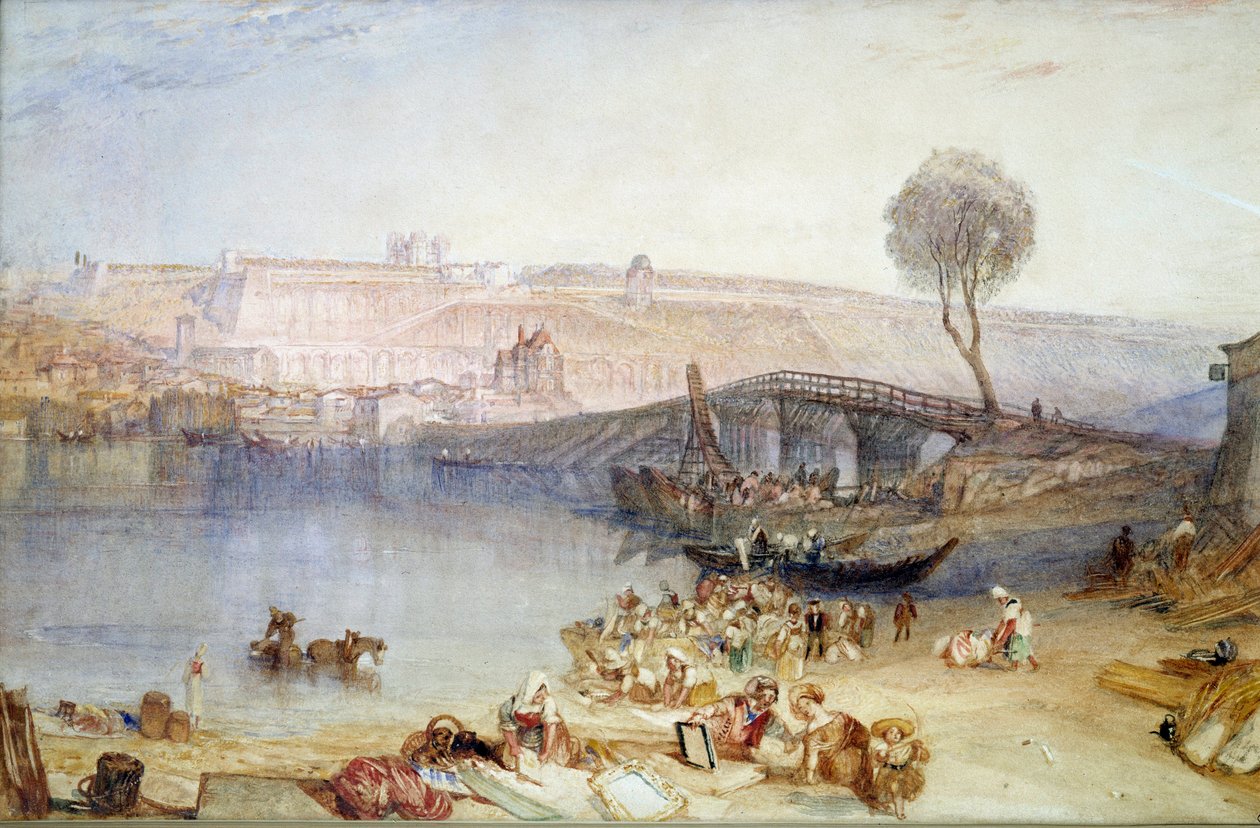 Veduta del sito e del castello di Saint Germain en Laye da Joseph Mallord William Turner