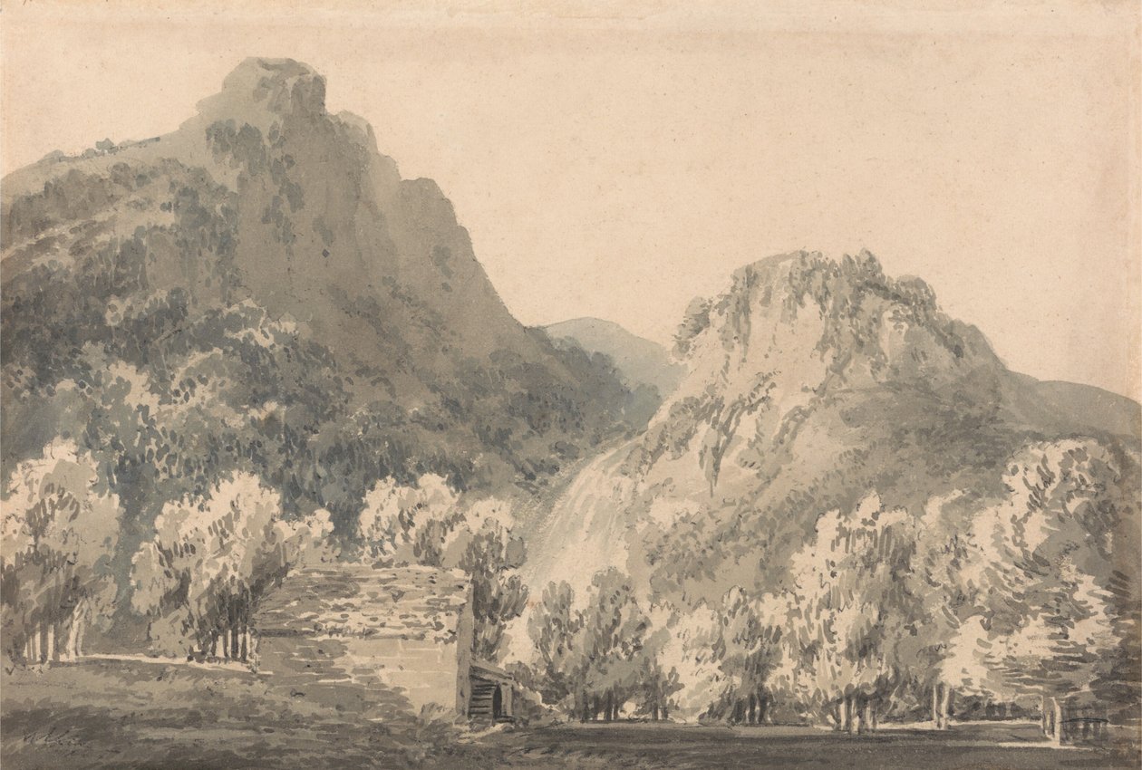 Cascata di Lodore, Cumberland da Joseph Mallord William Turner