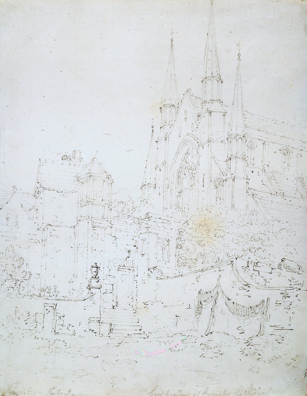 Finestra ovest, Cattedrale di Worcester da Joseph Mallord William Turner