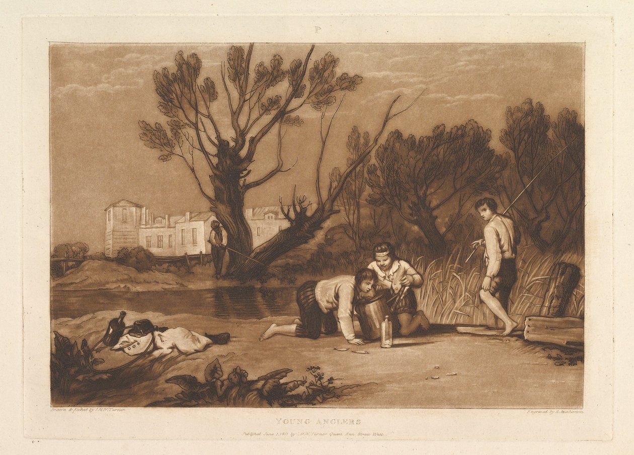 Giovani Pescatori, Liber Studiorum, parte VII da Joseph Mallord William Turner