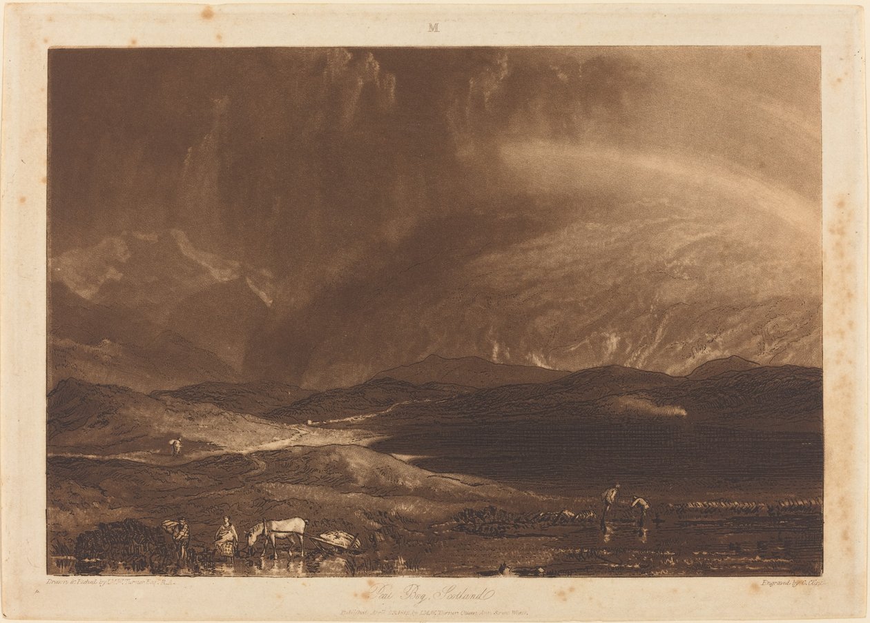 Torbiere, Scozia da Joseph Mallord William Turner and George Clint