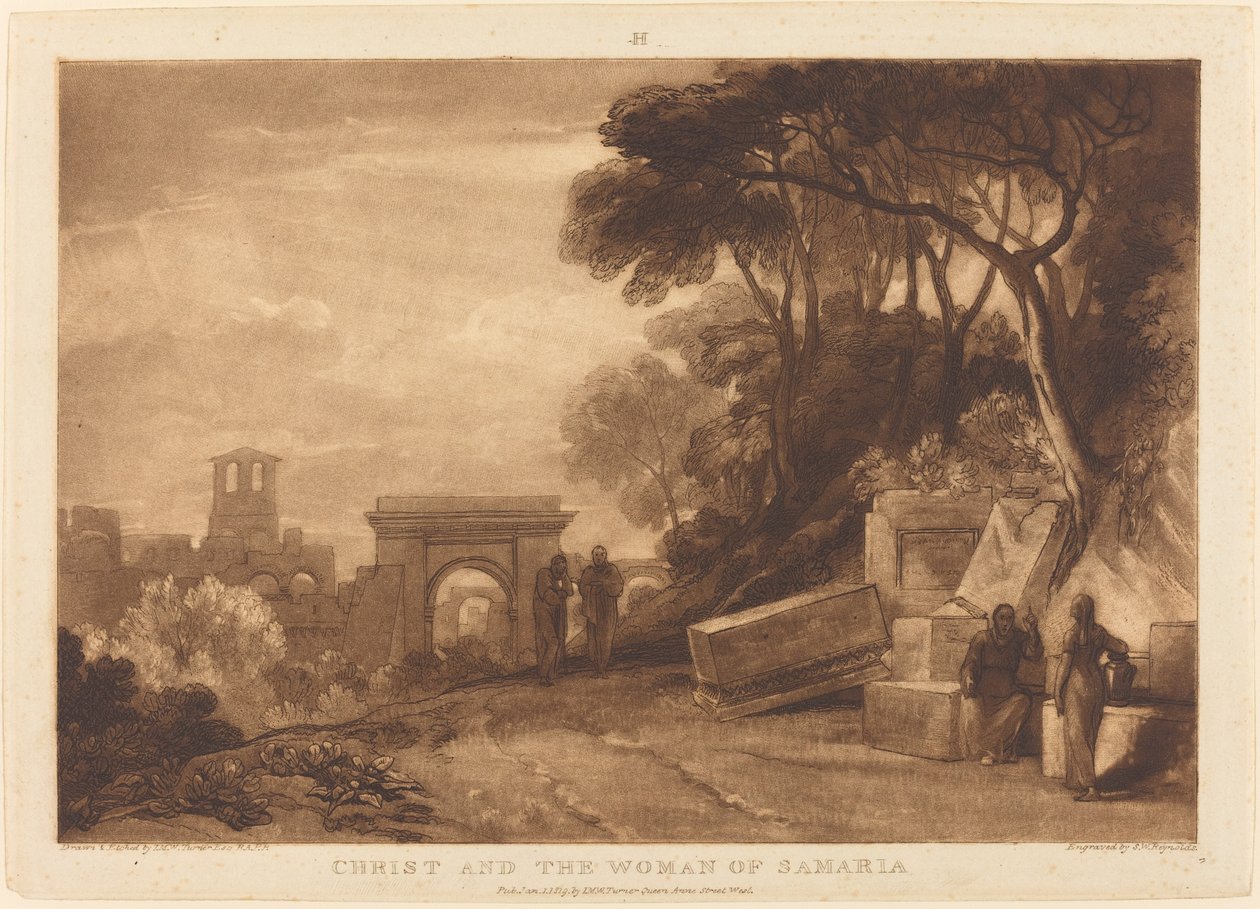La donna di Samaria da Joseph Mallord William Turner and Samuel William Reynolds I