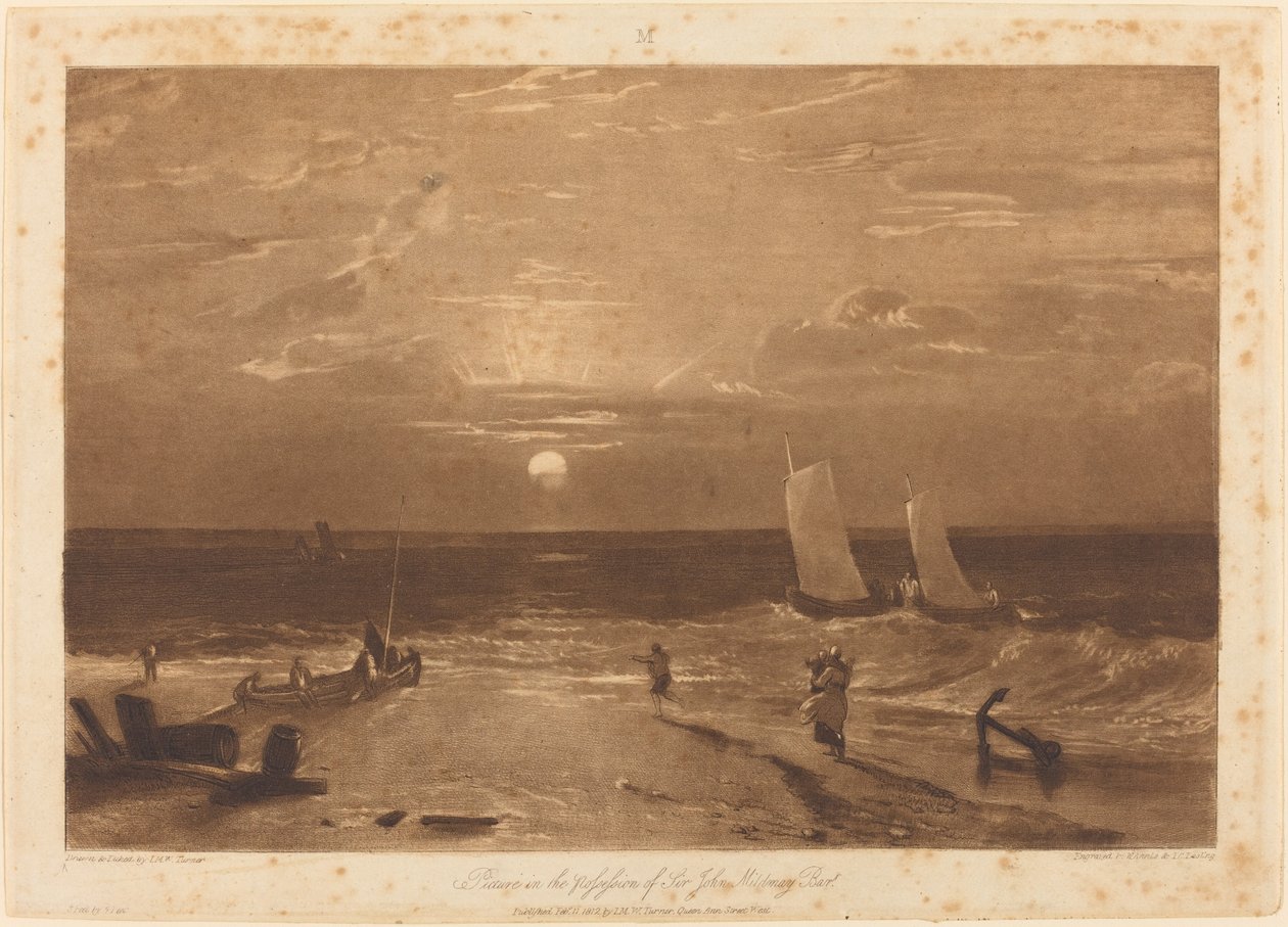Il pezzo di mare di Mildmay da Joseph Mallord William Turner and W.T. Annis and J.C. Easling