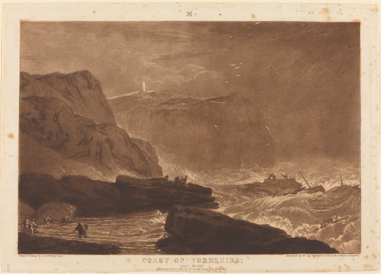 Costa dello Yorkshire da Joseph Mallord William Turner and William Say