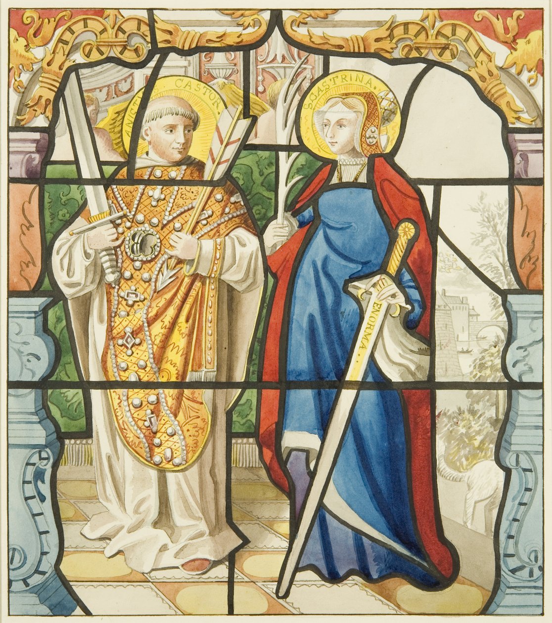 Vetrata nella finestra della sagrestia di San Marco da Joseph Manning