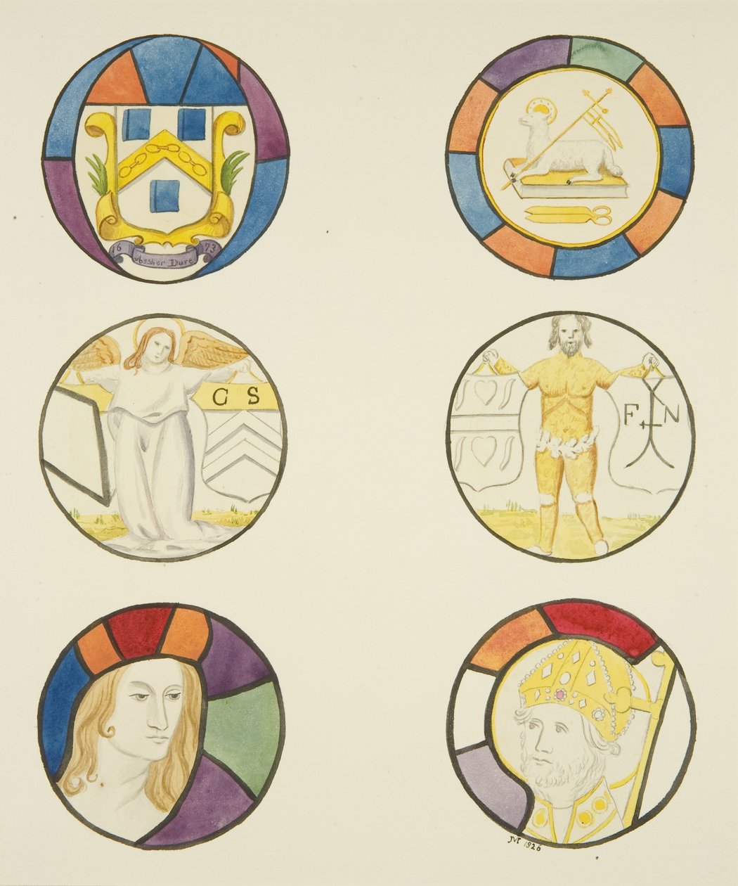 Vetrata nella cappella dei Tessitori nella Chiesa del Tempio da Joseph Manning