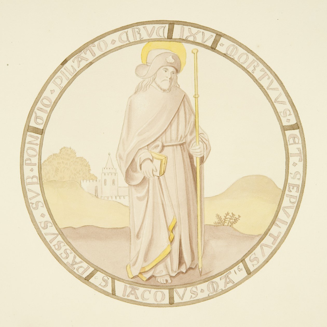 Vetrata nella cappella privata del Palazzo del Vescovo: San Giacomo da Joseph Manning