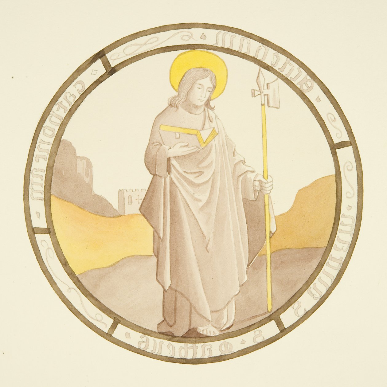 Vetrata nella cappella privata del Palazzo del Vescovo: San Matteo da Joseph Manning
