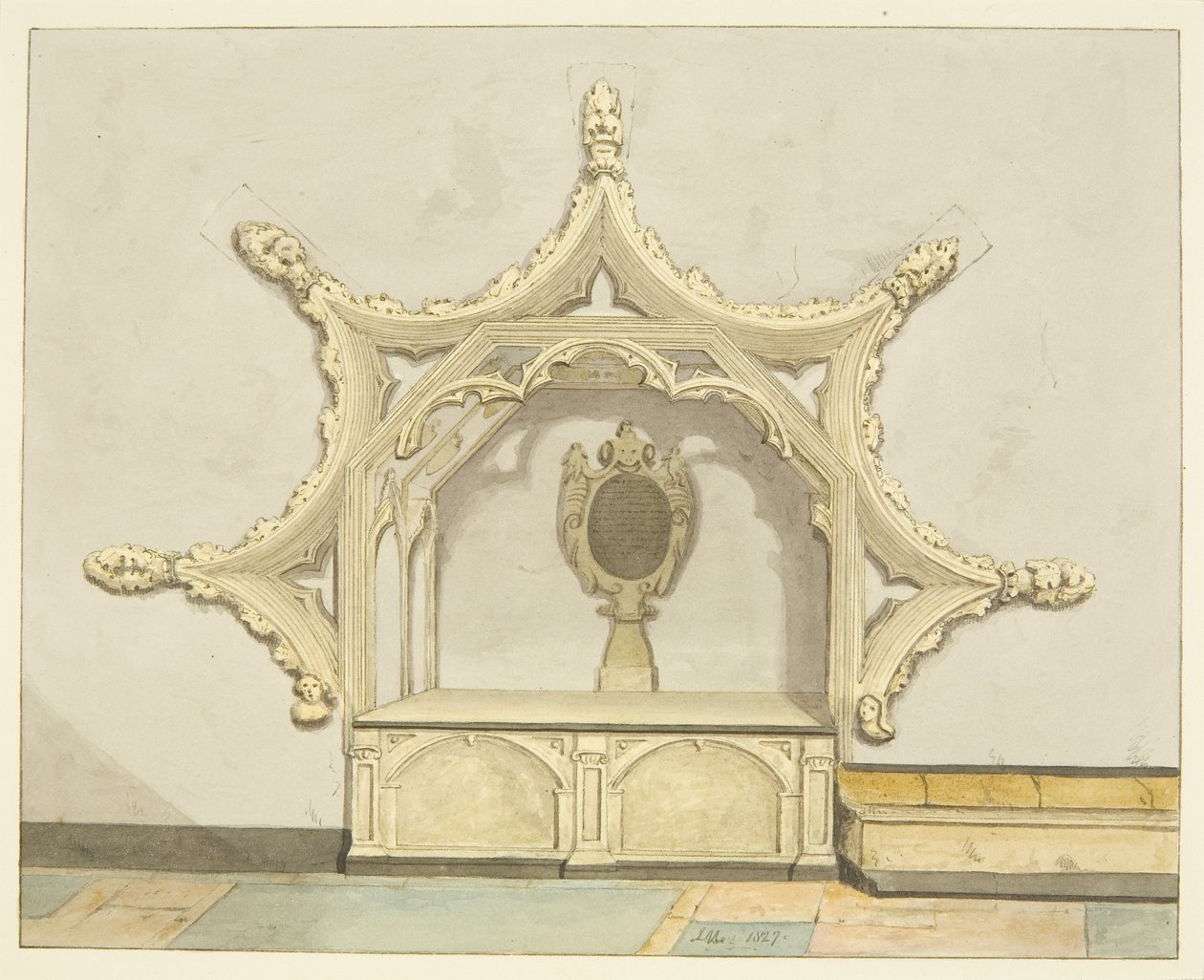 Tomba di Sir Charles Vaughan nella Cattedrale di Bristol da Joseph Manning