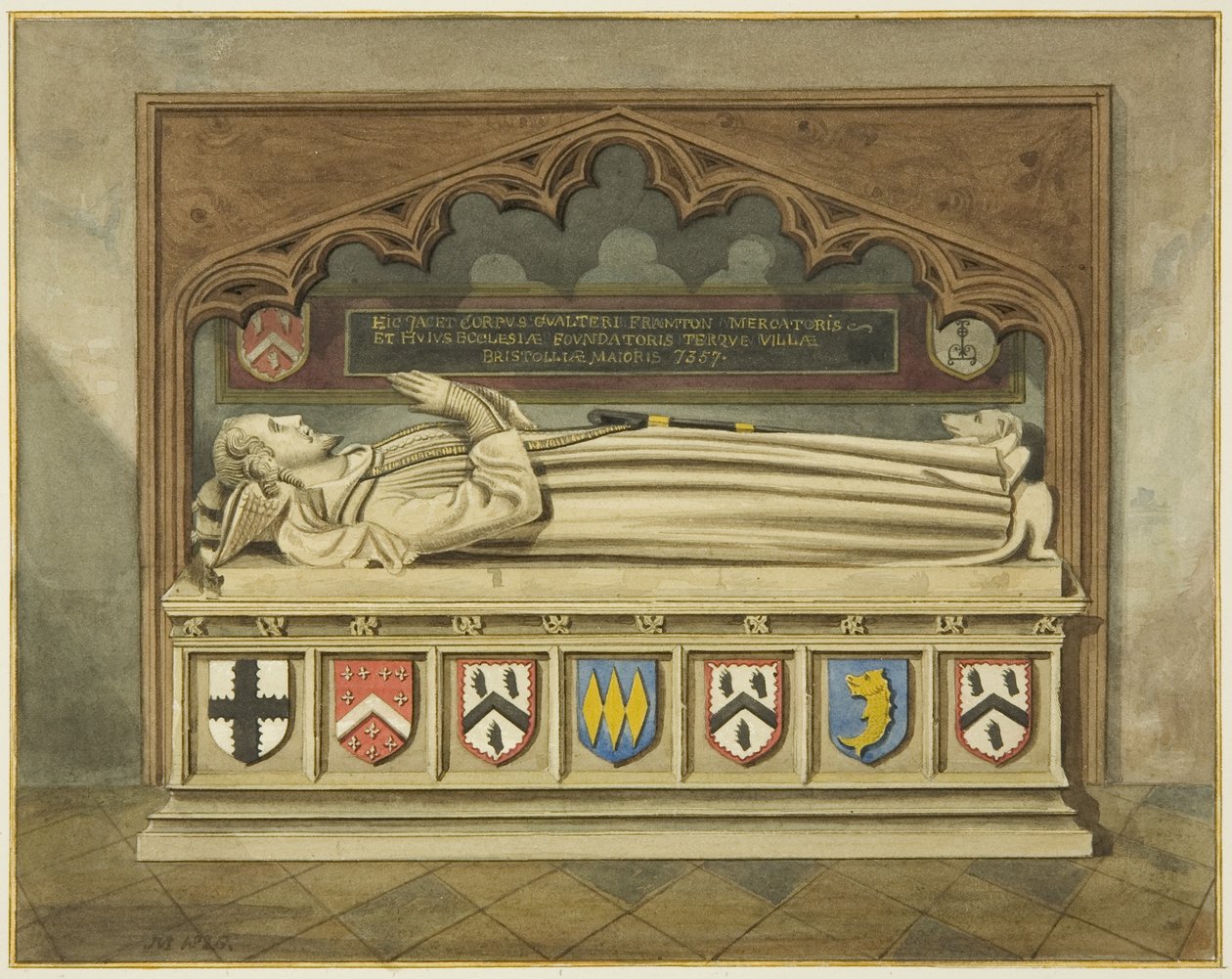 Tomba di Walter Frampton nella Chiesa di San Giovanni da Joseph Manning