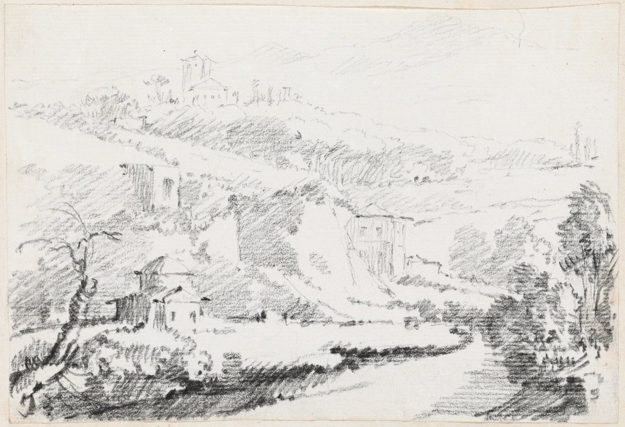 Paesaggio nelle colline albanesi da Joseph Marie Vien