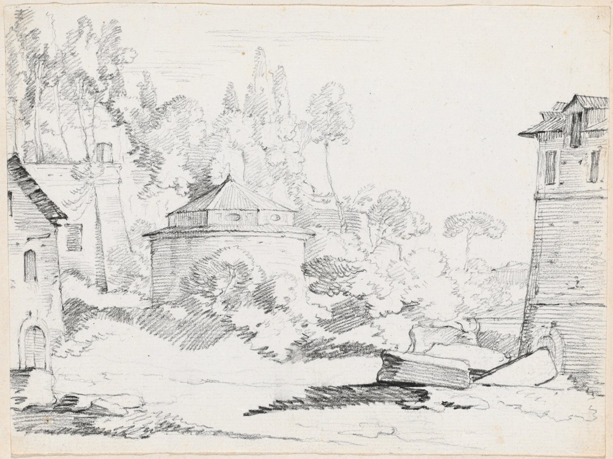 Paesaggio con la chiesa di San Teodoro da Joseph Marie Vien