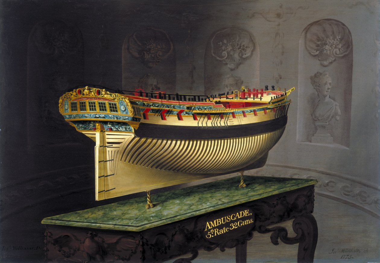 HMS Ambuscade, 1775 da Joseph Marshall