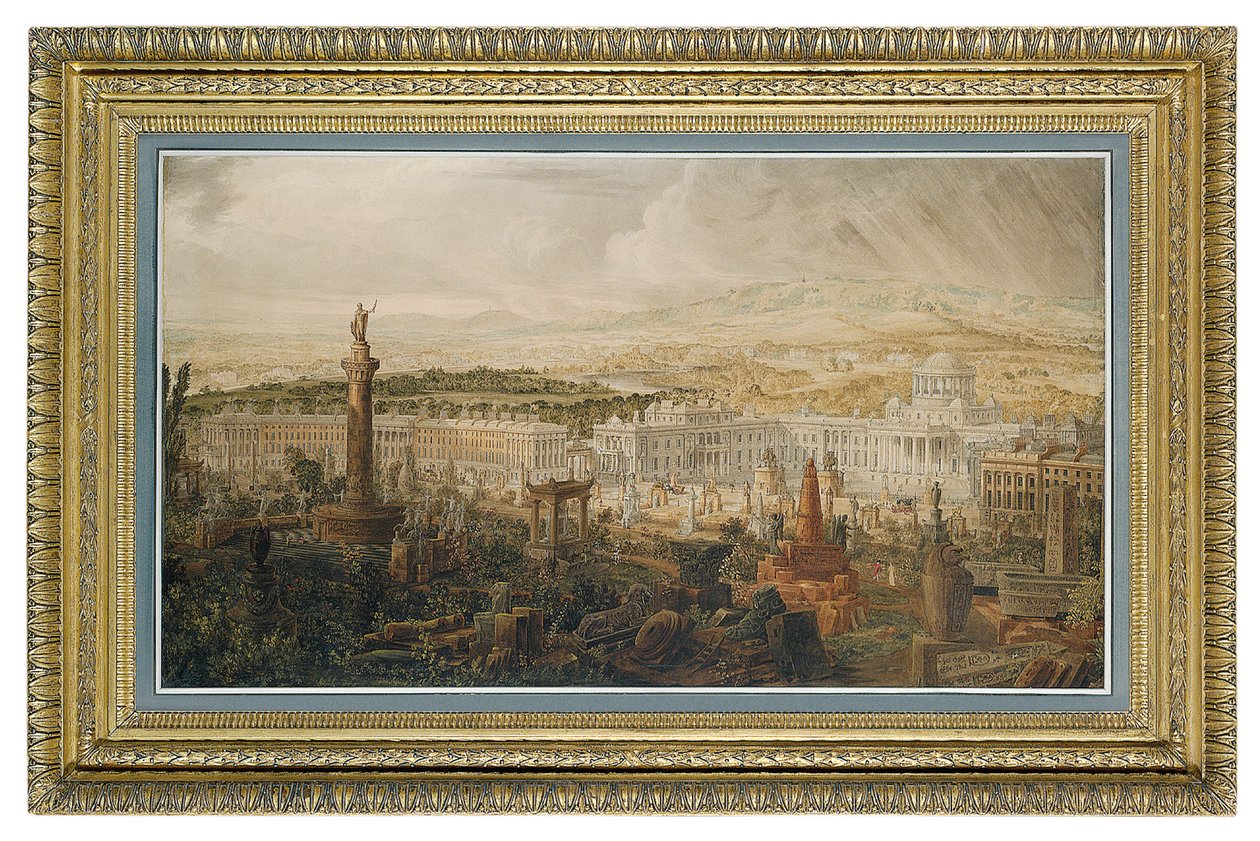 Progetto per il Palazzo di Waterloo, residenza cittadina proposta per il Duca di Wellington da Joseph Michael Gandy