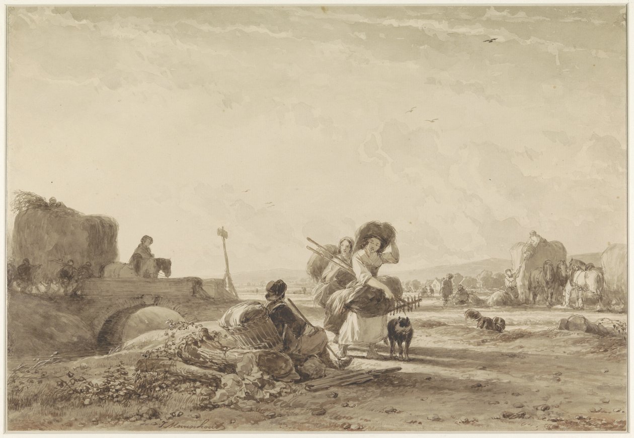 La raccolta del fieno da Joseph Moerenhout
