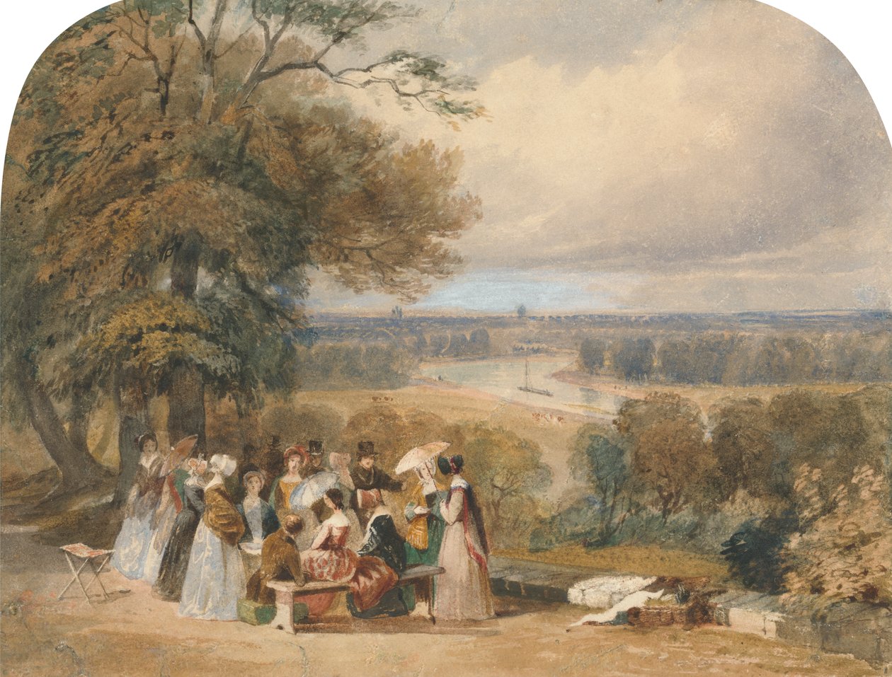 Un picnic su Richmond Hill da Joseph Murray Ince