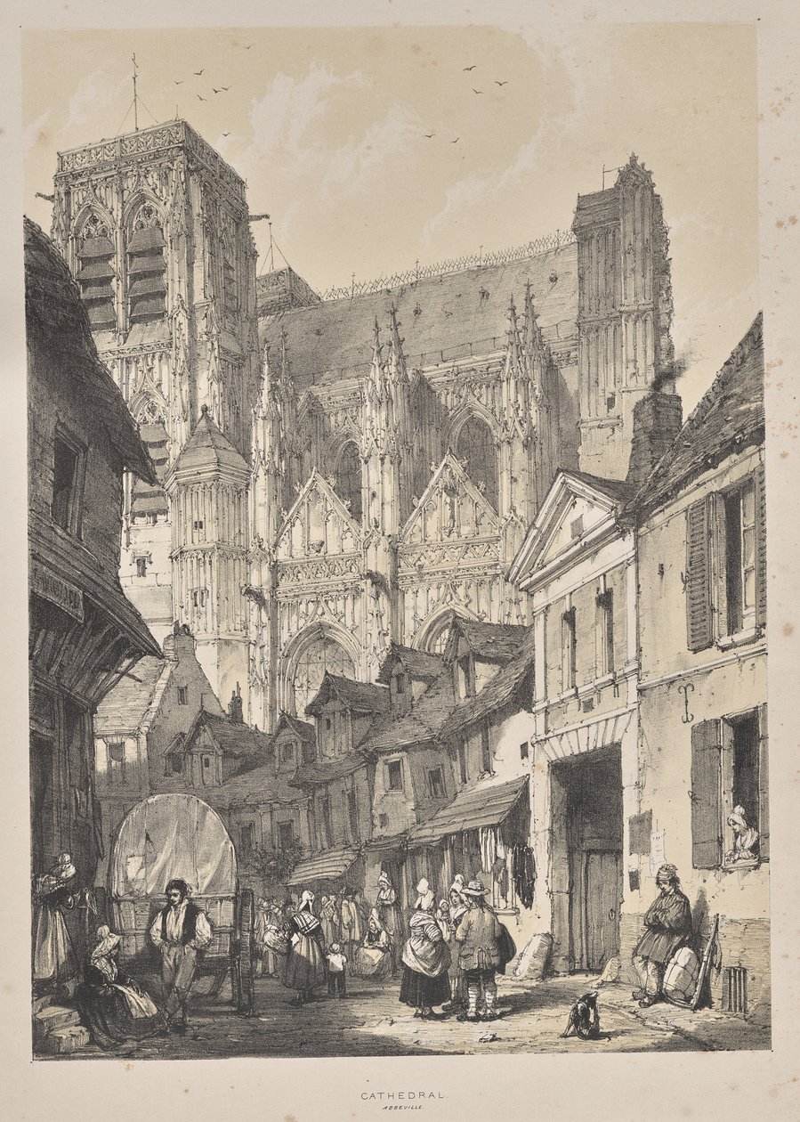 Architettura del Medioevo: Cattedrale, Abbeville da Joseph Nash